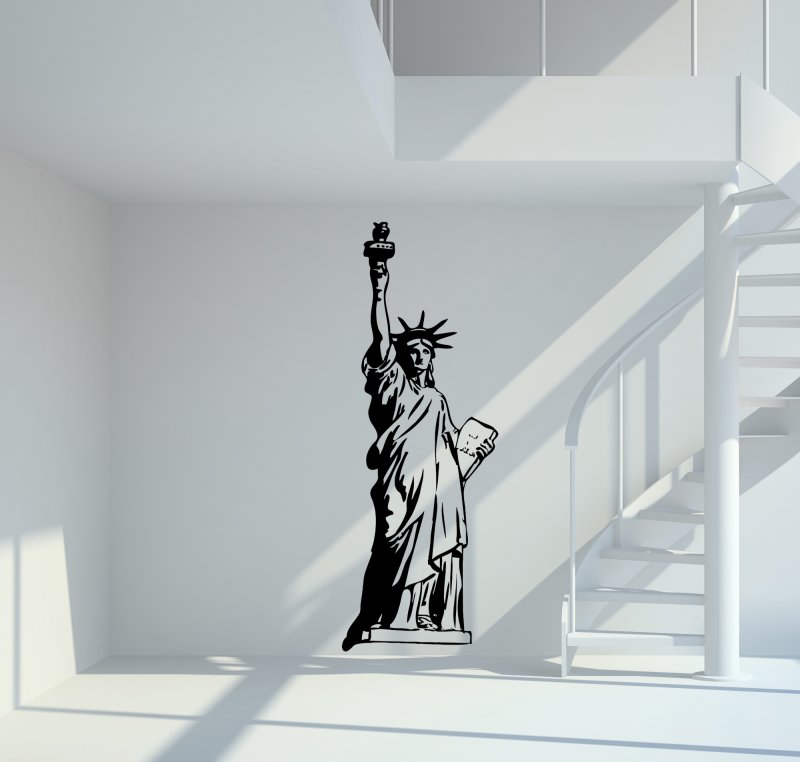 37066 Freiheitsstatue USA Wandtattoo